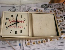🕑Vintage VANTAGE WATCH TIME CLOCK SIGN DISPLAY 🕑 picture