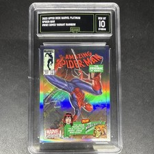 Upper Deck 2023 Marvel Platinum Spider-Man #WI61 Cover Variant Rainbow GMA 10 picture