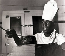 Sport Football 1960 Brazil star Pele pictured a chefs hat doing so- Old Photo picture
