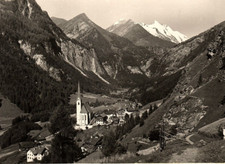 1930s Heiligenblut against Großglockner 3798 m RPPC POSTCARD P176 picture