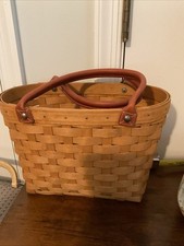 2003 Longaberger Medium Boardwalk Basket + Protector + Liner Never Used picture