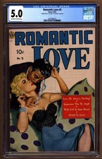 Romantic Love #5 Double Cover Avon 1951 CGC 5.0 picture