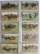 Carreras Races Historic & Modern Horse Racing 1927 Cigarette Cards Set of 25 picture