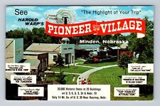 Minden NE-Nebraska, Harold Warp's Pioneer Village, Antique Vintage Postcard picture