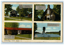 1953 Multiview of Amherstbury Ontario Canada Unposted Antique Postcard picture