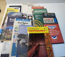 Map Lot of 13 Standard Oil Holiday Inn Rand McNally Used picture