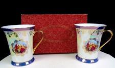 CIB Chinese Porcelain Romeo & Juliet Mother Of Pearl 2Pc 4 1/2