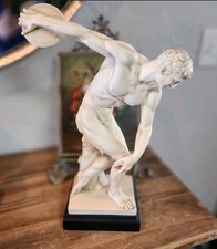 Vintage Repro Statue Disc Thrower Signed by Italian Artist Ruggeri Italy picture