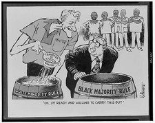 Photo:Southern Rhodesia 1976 Ian Smith Henry Kissinger Political Cartoon picture