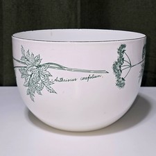 VTG Arabia Finland Botanical White Enamel Bowl Kaj Franck Anthriscus Cerefolium picture