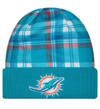 NEW - 2024 New Era Cold Weather Statement Knit Beanie (Miami Dolphins) picture