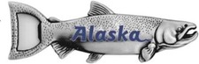 Alaska Salmon Bottle Opener Magnet picture