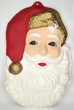 Christmas Santa Claus 3D Plastic Wall Hanging Holiday Decoration picture