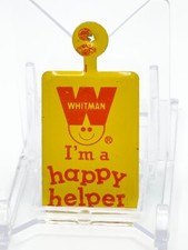 (1) Vintage 1970s WHITMAN COMIC BOOK I'm a Happy Helper Tin Tab Button Pin NOS picture