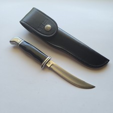 Vintage 1967-1972 Buck 118 Personal Fixed Blade Knife 2 Line Stamp Sheath  picture
