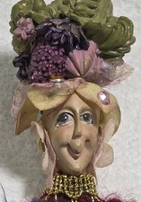 Retired Katherine's Collection By Wayne Kleski Jester Doll Ornament 7