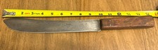 Antique Russell Green River Works 10”Bullnose Butcher Knife Carbon Steel picture