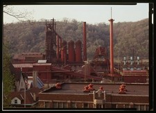 Wheeling Pittsburgh Blast Furnace Park Drive Pittsburgh 1900s Steel Mill picture