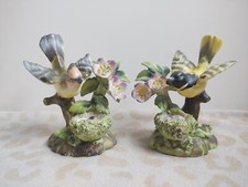 Pretty ERICH STAUFFER Designed Porcelain VINTAGE BIRD Figurines Oriole & Waxwing picture
