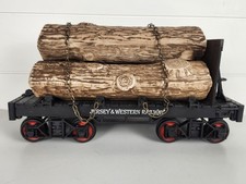 Vintage 1984 Jim Beam Jersey and Western Railway Log Car Decanter picture