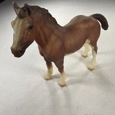 Vintage BREYER #84 Clydesdale Foal Chestnut Wdith White Face & Socks picture