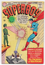 SUPERBOY 125 FN- (5.5) 1ST APPEARANCE AND ORIGIN KID PSYCHO* picture