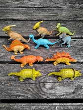 Vintage 1992 UKRD Dinosaur Toy Lot of 10 - T-Rex Apatosaurus Triceratops, ETC.  picture