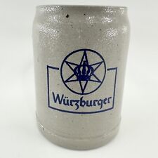 Wurzburger Hofbrau 0.5L Beer Stein Mug West Germany Salt Glaze Vintage STONEWARE picture