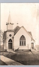 SWEDISH MISSION COVENANT CHURCH essex ia real photo postcard rppc iowa history picture
