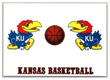 Kansas Basketball KU Jayhawks Lawrence Kansas Postcard Continental View picture