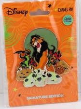 Disney PALM Princess Halloween - The Lion King's Scar GITD LE 500 Jumbo Pin picture