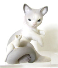 Vintage LLADRO CAT AND MOUSE # 5236 Porcelain Figurine Spain with Original Box picture