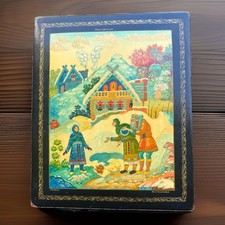 Vintage Russian Mstera Lacquer Box Snegurochka Bolshakova USSR picture