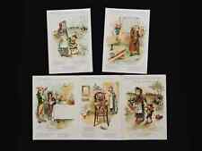 Set of 5 Three Little Pigs 1894 Dr. King's New Discovery Trade Cards Quackery picture