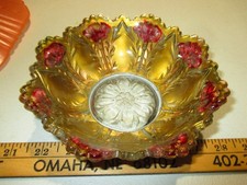 Vintage Goofus Glass Bowl 6.5