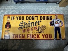 Shiner Bock Ricky Bobby Banner 48x20 Funny Beer Racing Bar Mancave Garage Wall picture