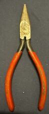 VINTAGE UTICA TOOLS NO. 22-5, NEEDLE NOSE PLIERS , 5”- MADE IN USA picture