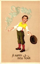 Vintage Postcard Expressive Children Holiday print Ellen Clapsaddle series 4242 picture