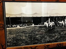 Buffalo Bill Wild West Show Vintage Panoramic Photo Custom  Framed Reprint 19x74 picture