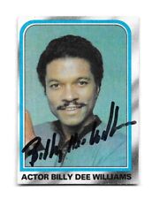 Signed 1980 Topps The Empire Strikes Back Star Wars Billy Dee Williams Card 231 picture