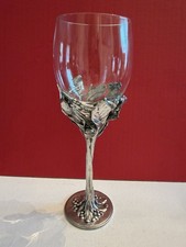 CASTOR COOPER PEWTER FOOTED STEM Wine Glass (1) Only picture