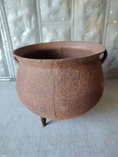 Antique Cast Iron Three Legged #8 Cauldron Pot picture