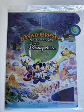 Tokyo DisneySea Grand Opening 2001 Commemorative Clear File Folder Disney Japan picture