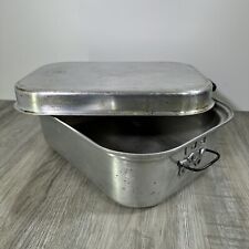 Vintage WEAR-EVER Aluminum Roaster Dutch Oven Pan and Lid Made USA 2 piece set picture