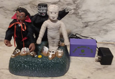 Vntg 1997 Gemmy MONSTER MASH Halloween Trio Animatronic Music & Dance - Works picture