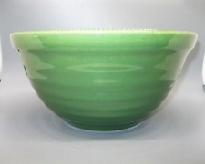 Green Oven Ware Pottery Mixing Bowl Batter 9.5-Inch Ringware Vintage Beehive EUC picture