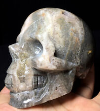 1130g  Natural rare crystal geode sphalerite skull Reiki healing #154 picture