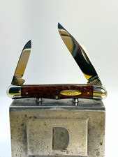 Case XX Vintage 6208 2-Blade Slipjoint Pocketknife Jigged Red Bone Handle A44 picture