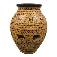Large 12 in Greek Ancient Greece Geometric Ceramic Pottery Vase Vessel Handmade picture