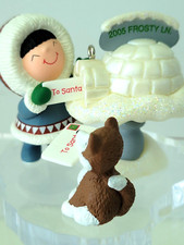 Vintage Hallmark Ornament 2005 Frosty Friends #26 Mailing letter to Santa picture